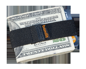 Wad of dollar bills in wallet