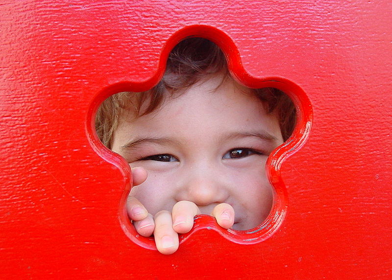Happy child boy smiling