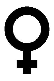 Femine female symbol glyph