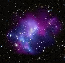Galaxy image of purple nebula