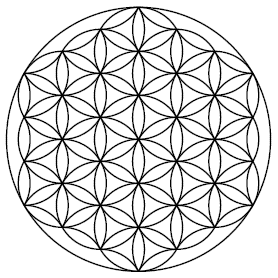 Flower of Life sacred geometrical pattern